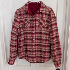 Guide Series Women's Reversible Chore Coat SMALL Plaid Quilted Barn Outdoor